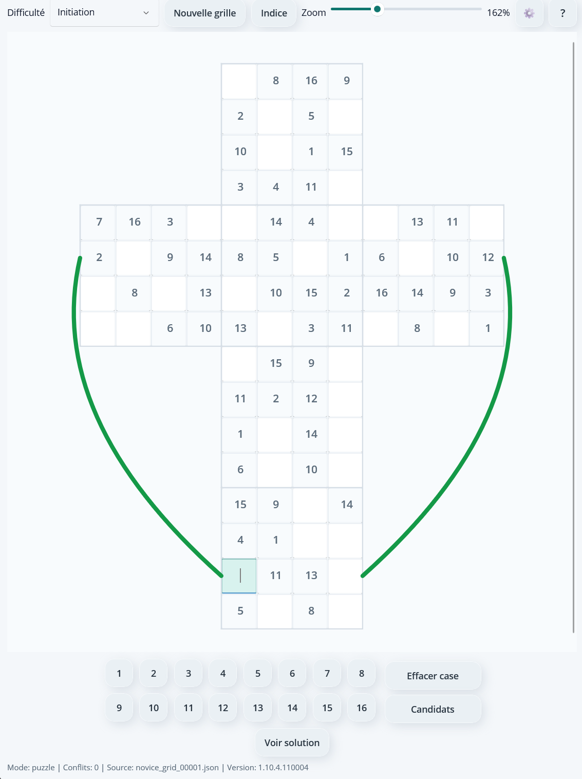 Horizontal line - row 2